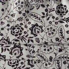 Floral negra y blanca